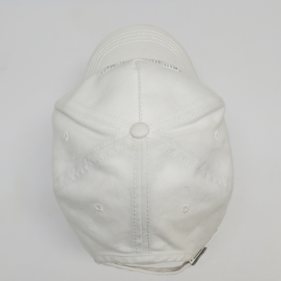 True Religion White World Tour Hat Buddah Strapback Cap Embroidered Jeweled Logo - Picture 8 of 10